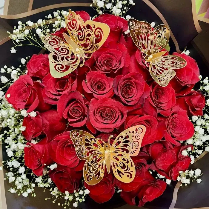 Red Rose Ramo Buchon